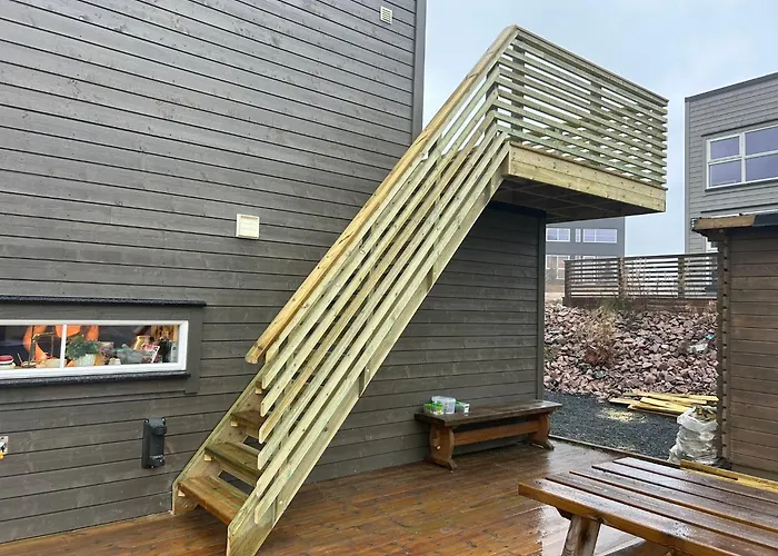 Exclusive Funkis Cabin, View, Rooftop Terrace, Jacuzzi, Sauna, Close To Golf And Alpine Ferienhaus